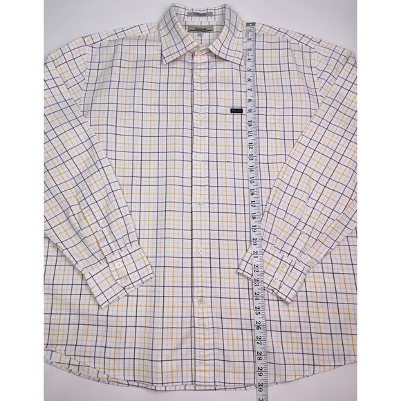 Faconnable XL Multicolor Plaid 100% Cotton Long Sleeve Button-Up Shirt - Picture 6 of 7